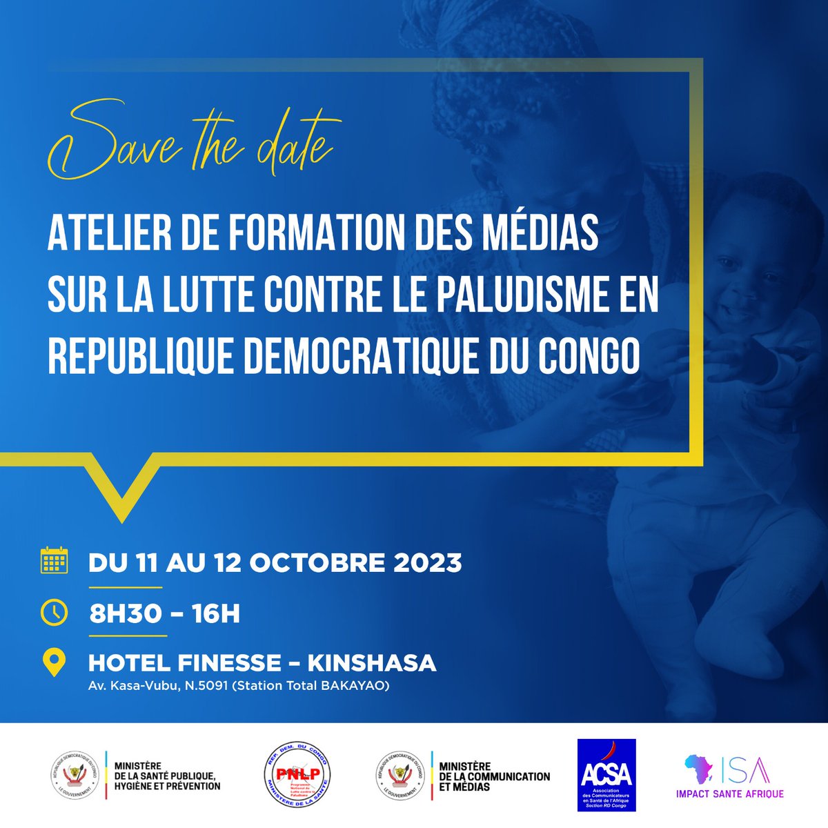 ImpSanteAfrique's tweet photo. 🎙️In #Kinshasa, a media training workshop on the fight against #Malaria is in full swing! Nearly 20 journalists have come together for two days of learning and sharing about their role in the fight against malaria in DRC🇨🇩, alongside experts from the #NMCP and @ImpSanteAfrique https://t.co/7EidLw06rX