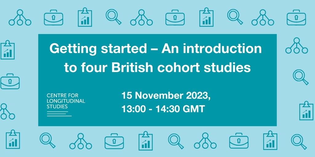 #Webinar alert. First-time users will get an overview of the CLS 1958, 1970, Next Steps and millennium cohort studies – unique data resources available for researchers across the biomedical and social sciences. Join us on 15 Nov -cls.ucl.ac.uk/events/getting…