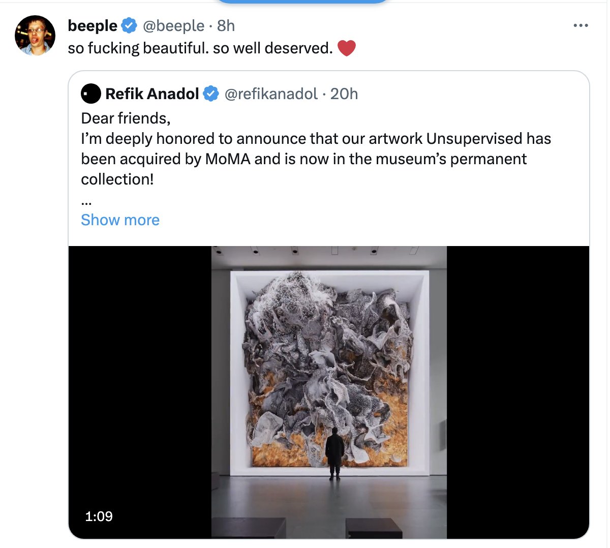 Why do I believe that digital art is the next stage in the evolution of the art market? It's because it operates on different mechanisms than the traditional market. There's not as cutthroat competition here, but rather a willingness to collaborate and support one another among