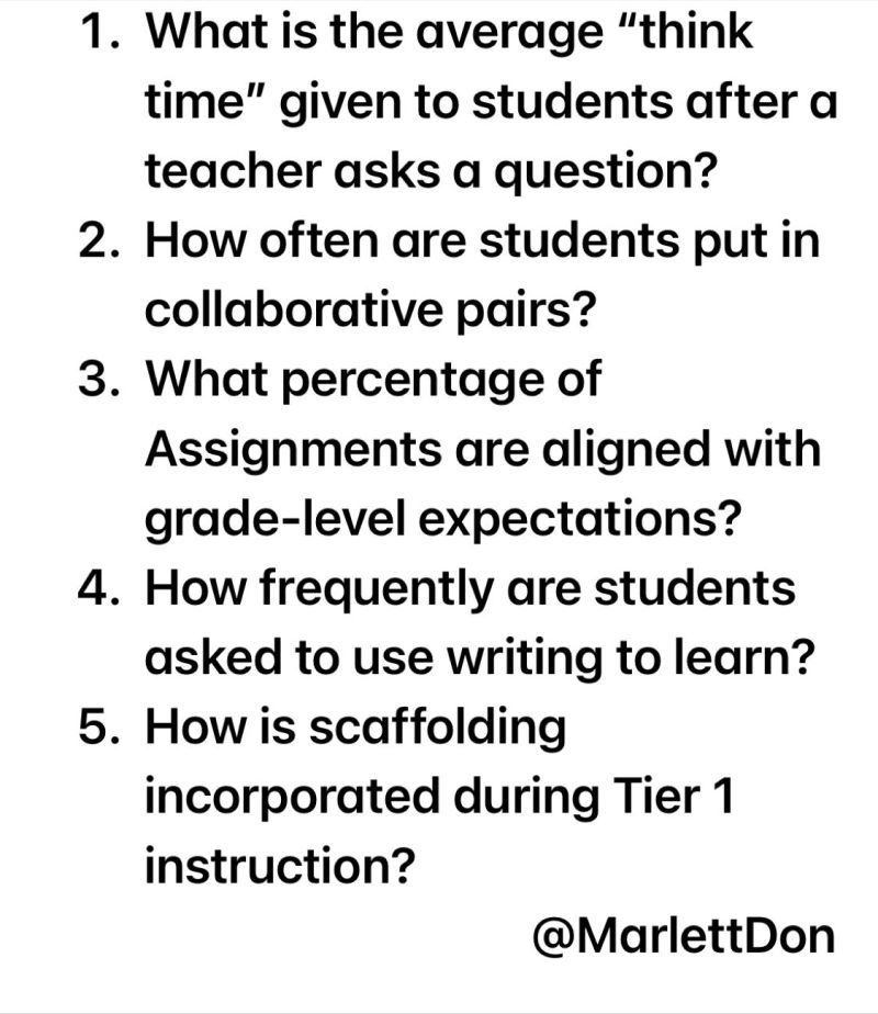 Five questions 👇 that impact your outcomes but are not measured in state or district exams. #LeadershipMatters #edchat #cpchat #education