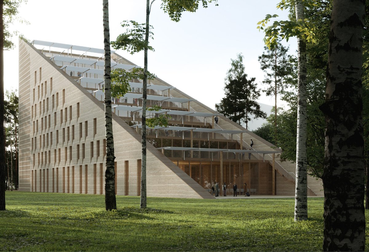 Bouygues_C's tweet photo. Connaissez-vous #Archisobre ? Ce concept building divise par 3 l’empreinte #carbone des bureaux. 

Développé par nos équipes, sa performance a été validée par l'architecte @fboutte et a donné lieu à des interprétations concrètes par trois agences différentes. 

#Pollutech2023 https://t.co/aMhT5VB3Kg