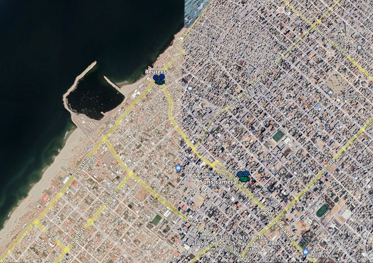 To help those watching the live feeds, these are the locations of the Reuter’s and the Sun’s cameras. To help orientate remember the roof solar panels are pointing south.