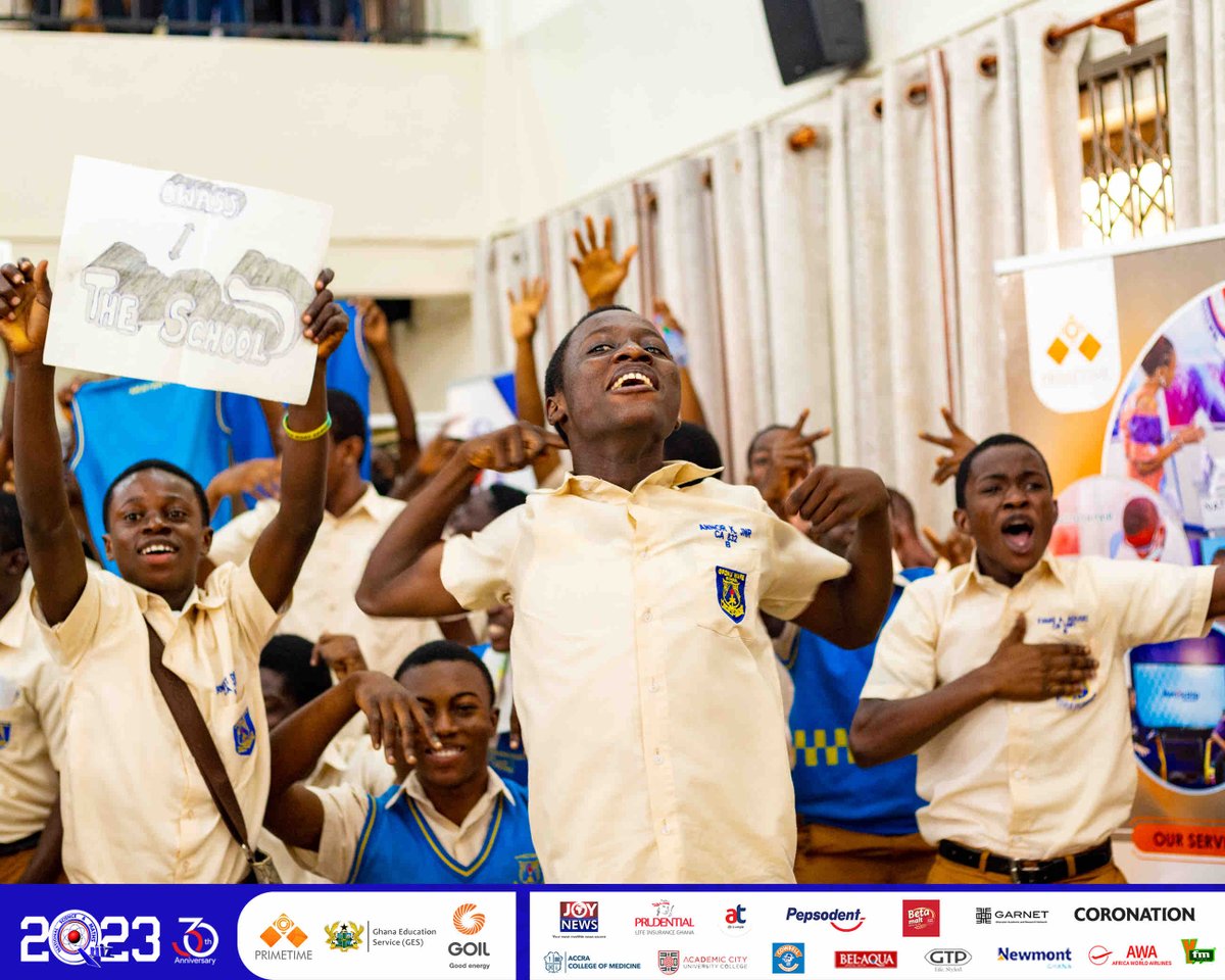 NSMQGhana's tweet photo. SAARAH-MENSAH

End of the contest:

Opoku Ware School: 49pts
Tamale Islamic Science SHS: 42pts
Nifa SHS: 20pts

OWASSSSSSS is the school!💙💛.

#NSMQ2023 #NSMQ30 #Primetime #NSMQOneEighth https://t.co/UFwZPq7shw
