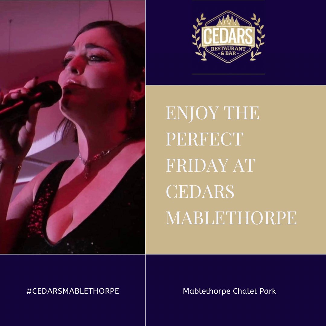 cedarsbar's tweet photo. Looking for the perfect way to kick off your weekend? 

Look no further than Cedars Bar, Mablethorpe! Join us this tomorrow evening for a night of food, drinks, and live entertainment featuring talented vocalist Claire Connors from 8pm.

Doors open at 5pm https://t.co/JQ6aCJlnTg