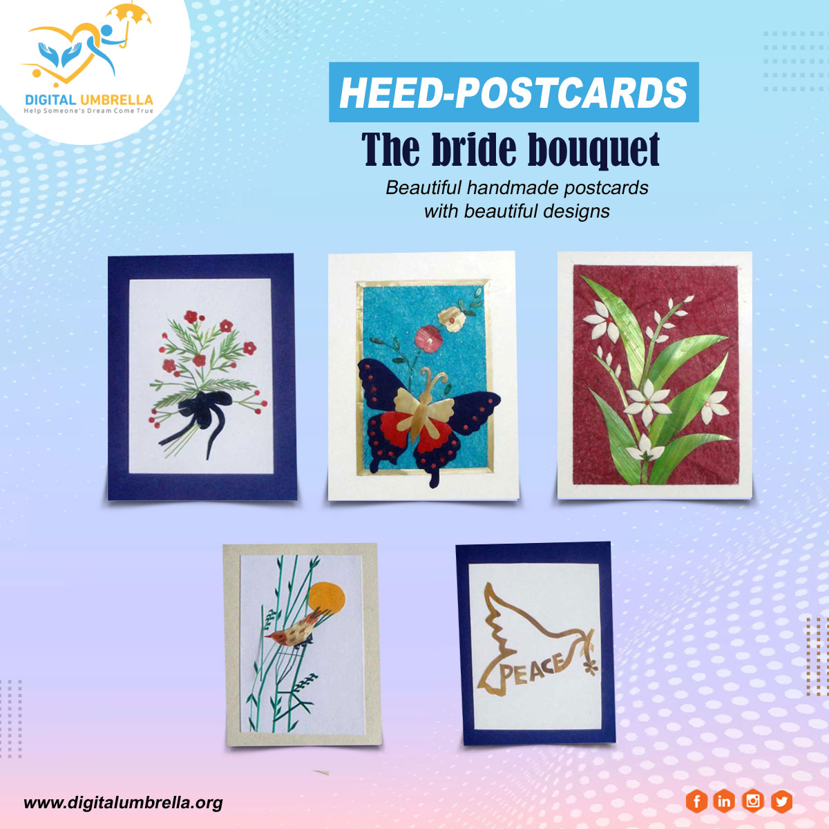 Sending love, thoughts, and inspiration has never been more beautiful. Introducing our exquisite designer postcards, crafted with care and creativity. 

#DesignerPostcards #ArtisticGreetings #CreativeCards  #GreetingCardArt  #HandcraftedPostcards #SendingLove #PostcardMagic