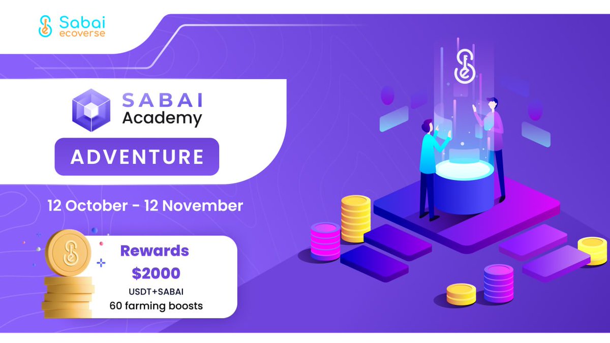 sabaiecoverse's tweet photo. 💰Sabai Academy Adventure has begun💰

Learn. Earn. Go!

📆12 Oct. - 12 Nov.
💎Total rewards:
 $2000 (USDT + SABAI) + 60 farming boosts!

Join Zealy to start your Adventure
👉 https://t.co/6u8xvnL5Df

#Web3 #Learn #Academy #Blockchain