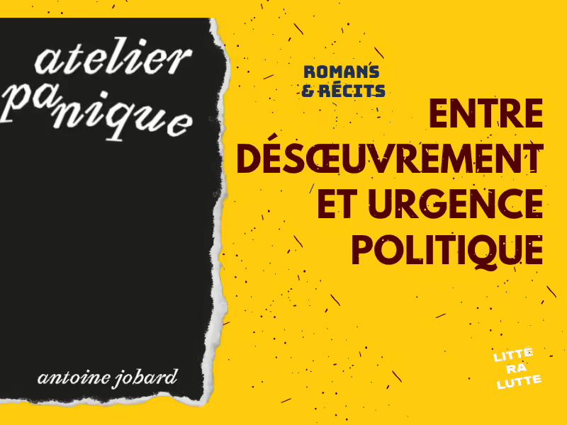 litteralutte's tweet photo. Atelier panique prend pour  personnage central un militant d’ultragauche Entre désœuvrement et urgence (politique) de l’action, que  faire ? Une réflexion autour de la survie en milieu idéologique  hostile.
@le_sabot 
À lire : https://t.co/mMfpMjdfZQ https://t.co/kRXtOzO2GW