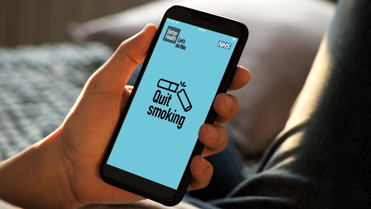 HealthyFuturesC's tweet photo. Track your Stoptober journey and find tips and `real-time support with the NHS Quit Smoking app!🚭
The 'NHS Quit Smoking' is available on App Store or Google Play.
#Stoptober #QuitSmokingApp #SmokeFree https://t.co/ykhmqzwnJS