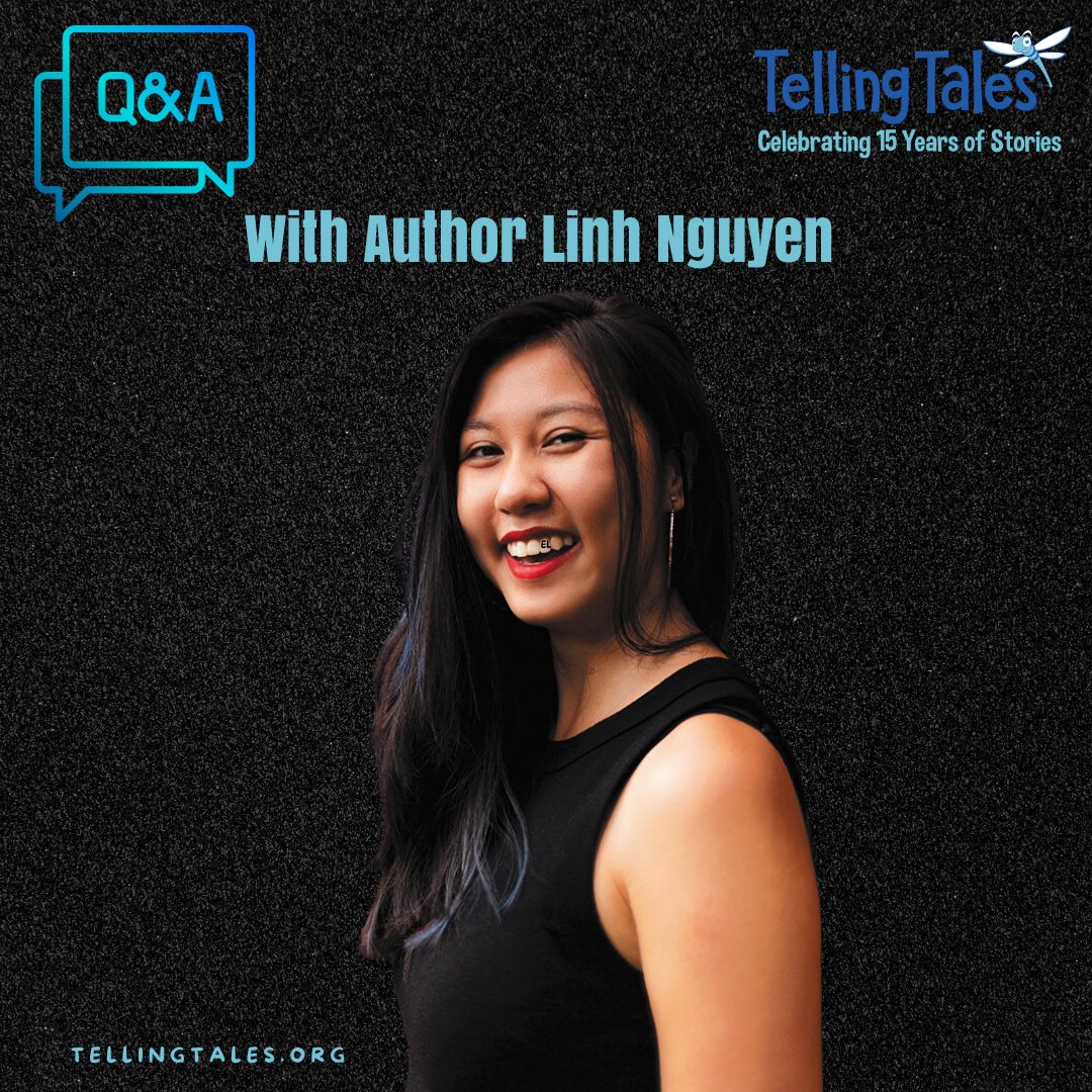 Thanks to author <a href="/linhsnguyen/">Linh</a> for joining us for a Q&amp;A and for sharing your experiences with us!

Linh's debut novel is No Place Like Home, is a middle-grade novel published by <a href="/HarperCollinsCa/">HarperCollinsCa</a>.

Read Linh's Q&amp;A and learn a bit more about this author ⬇️
tellingtales.org/presenters/lin…
