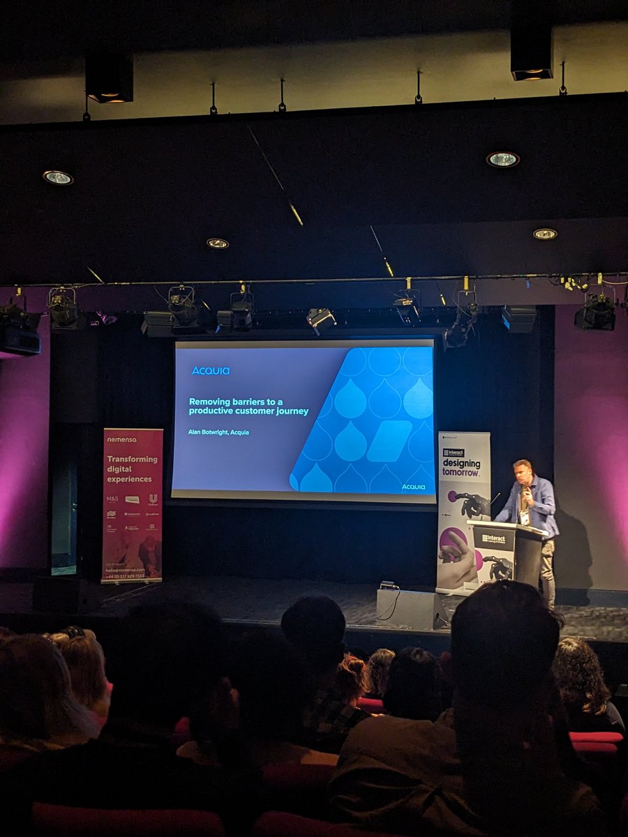 We're excited to have Alan Botwright, Principal Product Marketing Manager at <a href="/acquia/">Acquia</a>, delivering our next talk: 'Removing barriers to a productive customer journey' 💡

<a href="/we_are_Nomensa/">Nomensa</a> #InteractLDN #UX #UXDesign #UserExperience