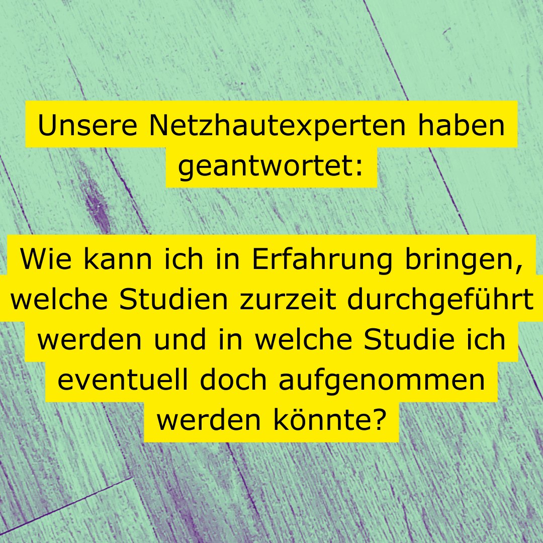 Wie weit ist die Forschung? Welche Studien gibt es? Wie erfahre ich davon? Diese Fragen stellen sich viele, daher geht es heute um das Patientenregister!
pro-retina.de/patientenregis…
Weitere Antworten: pro-retina.de/fragen-sie-ihr…
#WocheDesSehens #NetzhautExperten #ZusammenSindWirStark