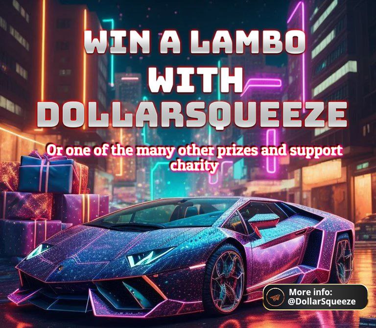 @Dollar_Squeeze #LamborghiniGiveaway #Lamborghini #lambo #DOLLARSQUEEZE #NFT #NFTs #NFTcommunity $DSQ #Giveaways 
@Dollar_Squeeze
t.me/DollarSqueeze
