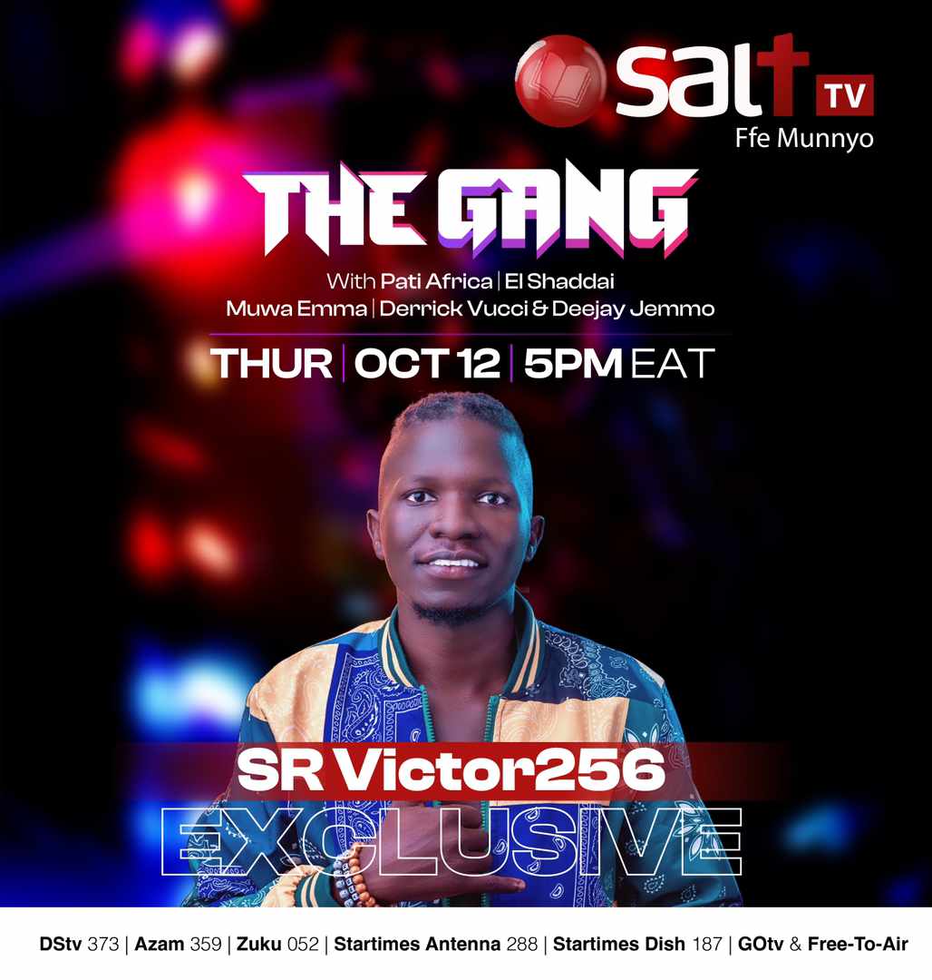 Postdator's tweet photo. @SRVictor256 representing to the fullest tune in to @SaltTvUganda today at exactly 5PM
#TheGang
#CyaanDone https://t.co/NiE5SQjhhv