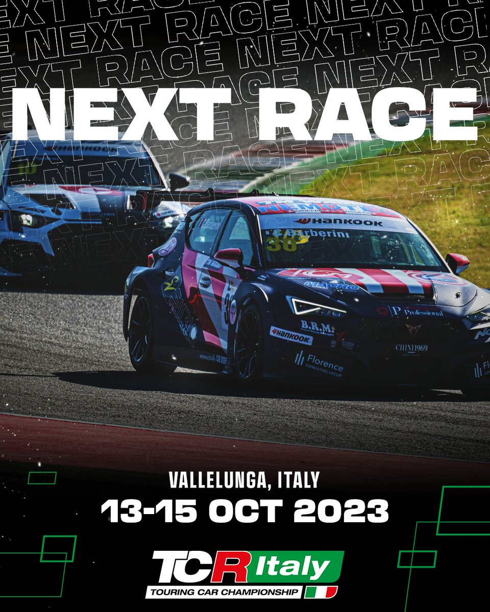 marcello_lotti's tweet photo. This WE, it's the penultimate round of the TCRItaly at Vallelunga🇮🇹
#NielsLangeveld🇳🇱Honda 267 pts
#FrancoGirolami🇦🇷Audi 260pts
#AurelienComte🇫🇷Cupra 256pts
#FeliceJelmini🇮🇹Audi 240pts
#MarcoButti🇮🇹Hyundai 205pts
Above we have listed the top 5 who will compete for the 2023 title🏆 in the last two events‼️
Follow on #TCRTV
#TCRSeries #TCRItaly