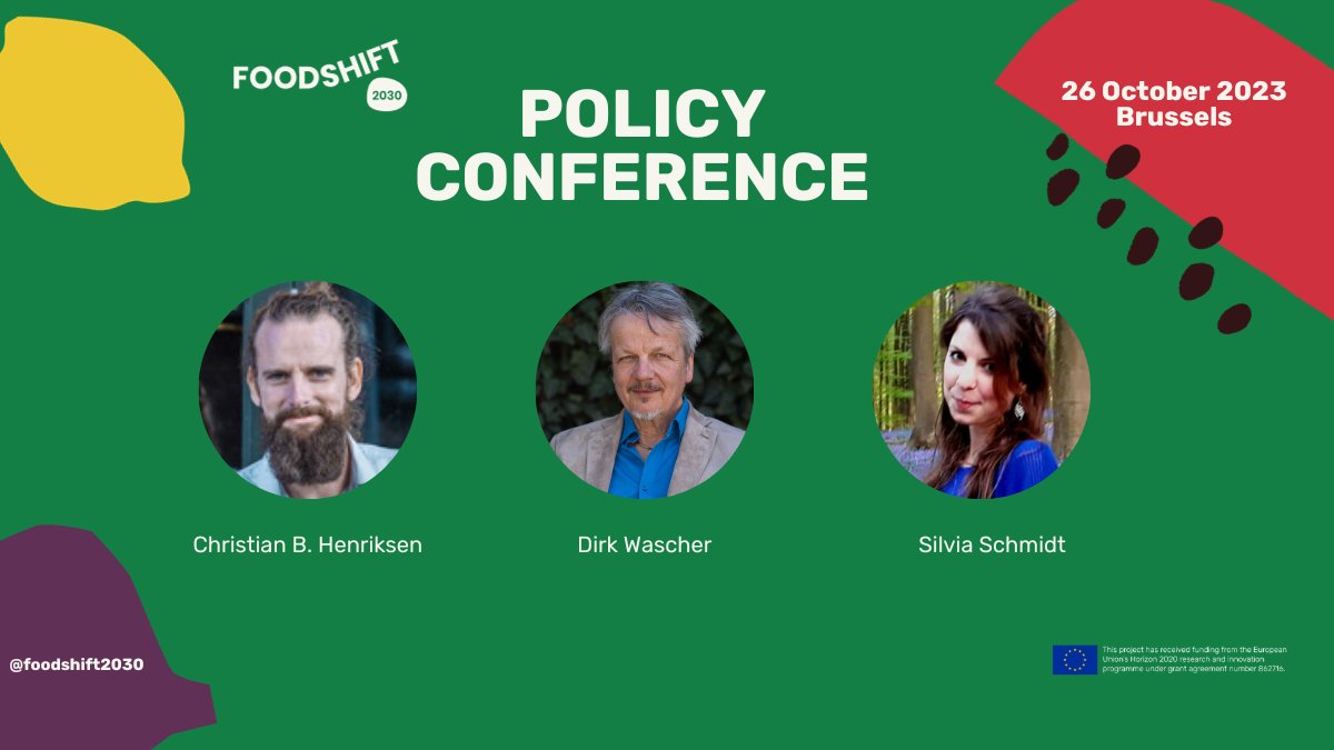 FoodSHIFT2030's tweet photo. 🙌 Get to know some of the speakers of the #FoodSHIFT2030 Policy Conference!
📍 Christian Bugge Henriksen – FS2030 Coordinator
📍Dirk Wascher – FS2030 Innovation Manager, SUSMETRO
📍Silvia L. Schmidt - Policy Manager, IFOAM Organics Europe
👉 https://t.co/XQfEmw3rqx
#H2020 https://t.co/64AZKmC0fS