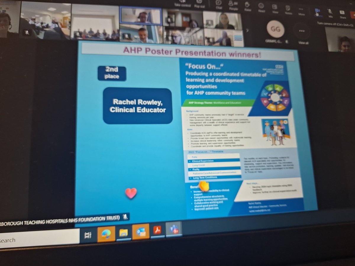 VMulvanaTuohy's tweet photo. Poster presentation winners are....whoop whoop 👏 👏 👏 @YS_AHPs  @YSTeachingNHS https://t.co/Emw0vGXNx1