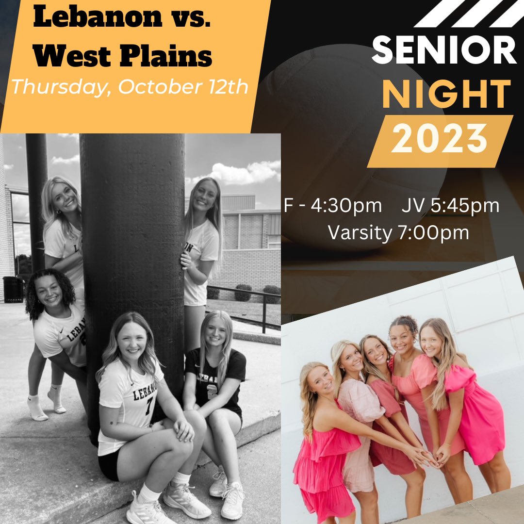 GAME DAY &amp; SENIOR NIGHT! The seniors will be recognized between the JV &amp; Varsity match.  We will also celebrate them after the varsity match with a light reception and a senior slide show.  Please join us tonight!