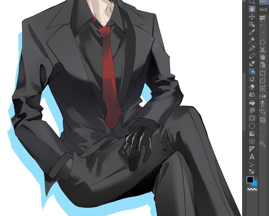 :'D Oh my~ Who is this hawt fella~?
#art #drawing #oc #digitalart