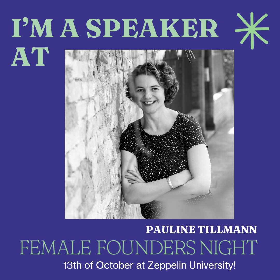Honored to be a part of this year's „Female Founders Night“ at Zeppelin University in Friedrichshafen. Tomorrow, Oct 13th, I will discuss Innovation in Media and look forward to an engaging conversation alongside Friederike Trudzinski and Karin Helfer. 👉🏻femalefoundersnight.org