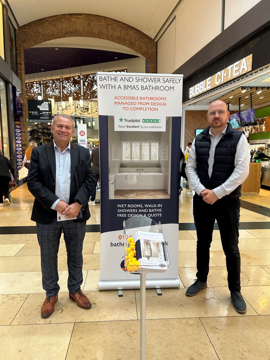 We have the the Mobility Bathing Group @touchwoodtweets today. Pop by their stand on Mill Lane Arcade and find out more on their accessible bathrooms, shower rooms and wet rooms.
#AccessibleBathing #AccessibleBaths #WalkInBaths #mobility