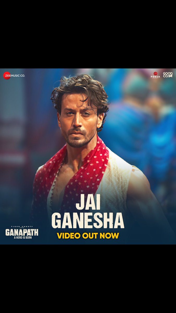 PicturesPVR's tweet photo. Vighnaharta ka saath…har pareshani ka samadhan! 🙏💫 

#JaiGanesha song out now

Link - https://t.co/BFBJOXHHth

@SrBachchan @vashubhagnani @iTIGERSHROFF @kritisanon @jackkybhagnani #VikasBahl @honeybhagnani @poojafilms #GoodCo @ZeeMusicCompany @VishalMMishra #slglobal https://t.co/rkONiDACeV