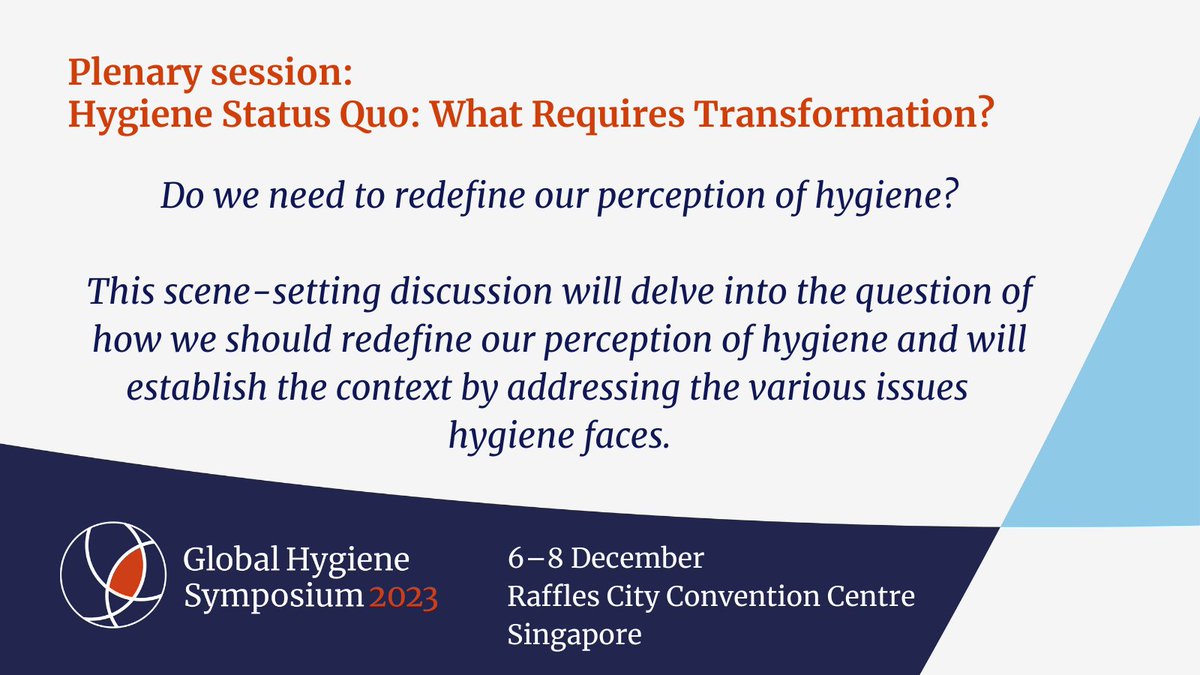 Global Hygiene Symposium - 6-8 Dec, 2023 tweet media