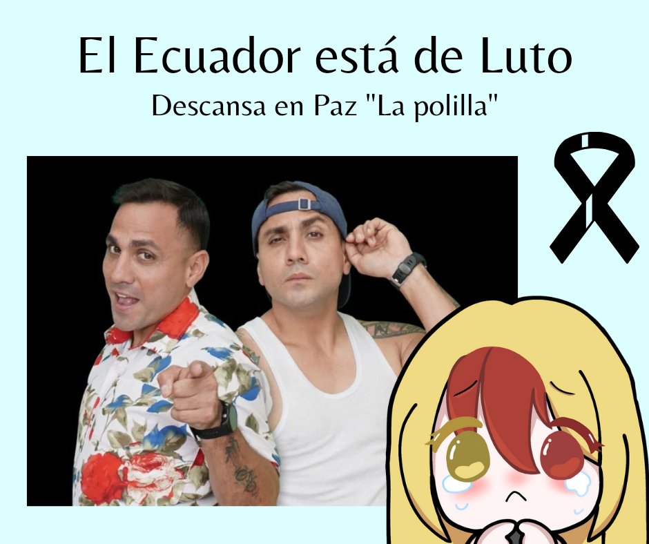 ThasK53077158's tweet photo. 🌈-El Ecuador está de Luto. . . Tristemente asesinaron al influencer Ecuatoriano conocido como "La polilla" o "Una amiga más" o "Macho que se respeta"
 Fuerzas Ecuador, ¿Qué te está pasando?
#Polilla #JonathanSanchez #unaamigamas #tayestáaqui #EcuadorDeLuto #EcuadorTierraDeNadie https://t.co/tQy6DvE7DZ