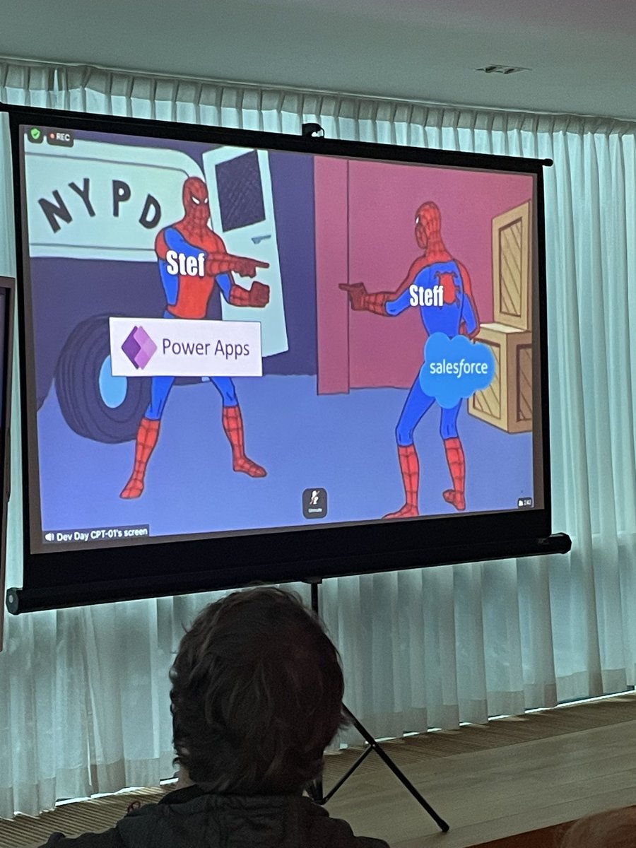 Entelect's tweet photo. Our first #devday talk of the day is about #lowcode - a combo of #nocode and #highcode (bro code). https://t.co/HxaRbiZsQB