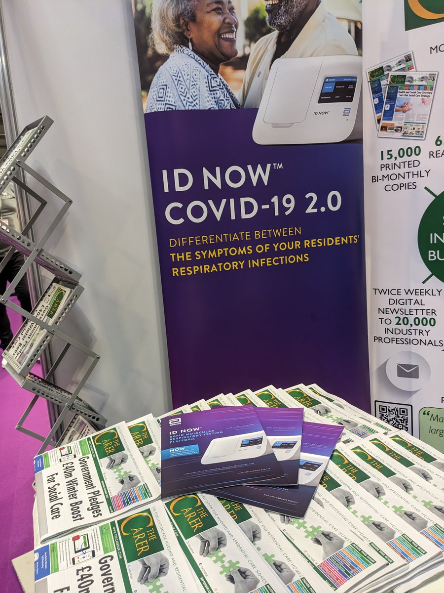 TheCarerUK's tweet image. Find out more about @AbbottNews @AbbottGlobal ID NOW on @TheCarerUK stand A78 @CareShow #careshow2023 and don&apos;t forget to pick up their leaflet.