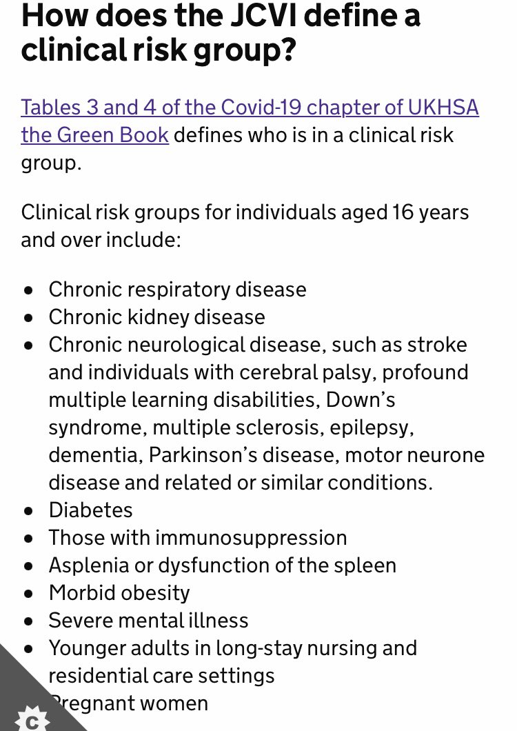 A reminder that if you have a Severe Mental Illness (bipolar affective disorder, schizophrenia or any mental illness that causes severe functional impairment) then you are included in the clinical risk group so you are eligible for the Autumn 2023 COVID booster 💉 💉💉