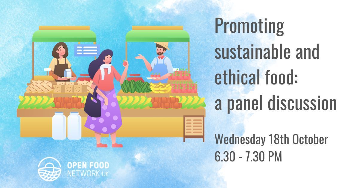 Happening next Wednesday (18th Oct)✨ Are you looking for new ways of promoting sustainable food and telling your stories? Join us for this panel discussion, where you can hear from great speakers! 🌻 Tickets and more info here: buff.ly/45mQGuM