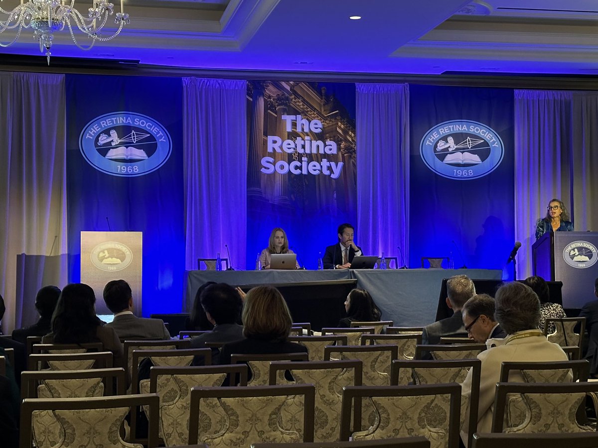 Day 2 #RetinaSocietyNYC2023 annual meeting with @allenho and @DrNoraLad moderating AMD session @RetinaSociety @