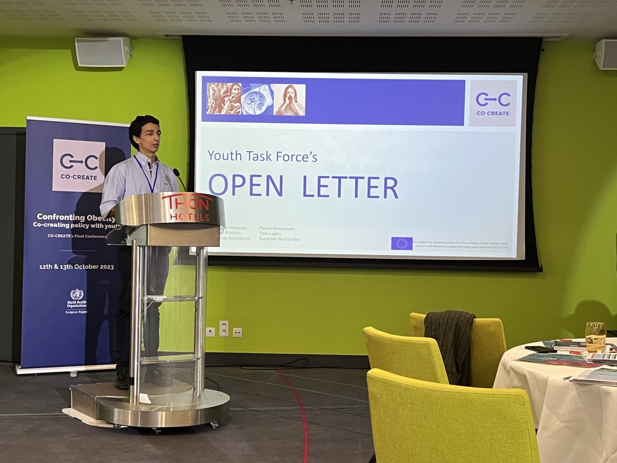 Movendi International (@movendi_int) on Twitter photo We're happy to be @ the Final Conference of the <a href="/EU_COCREATE/">CO-CREATE - EU Adolescent Obesity Project</a> project, focusing on how #youth can act as powerful agents of change, co-creating policies to prevent not only #childhoodobesity, but youth health at large! 👏
Great to listen & learn from both new & familiar faces! We're happy to be @ the Final Conference of the <a href="/EU_COCREATE/">CO-CREATE - EU Adolescent Obesity Project</a> project, focusing on how #youth can act as powerful agents of change, co-creating policies to prevent not only #childhoodobesity, but youth health at large! 👏
Great to listen & learn from both new & familiar faces!