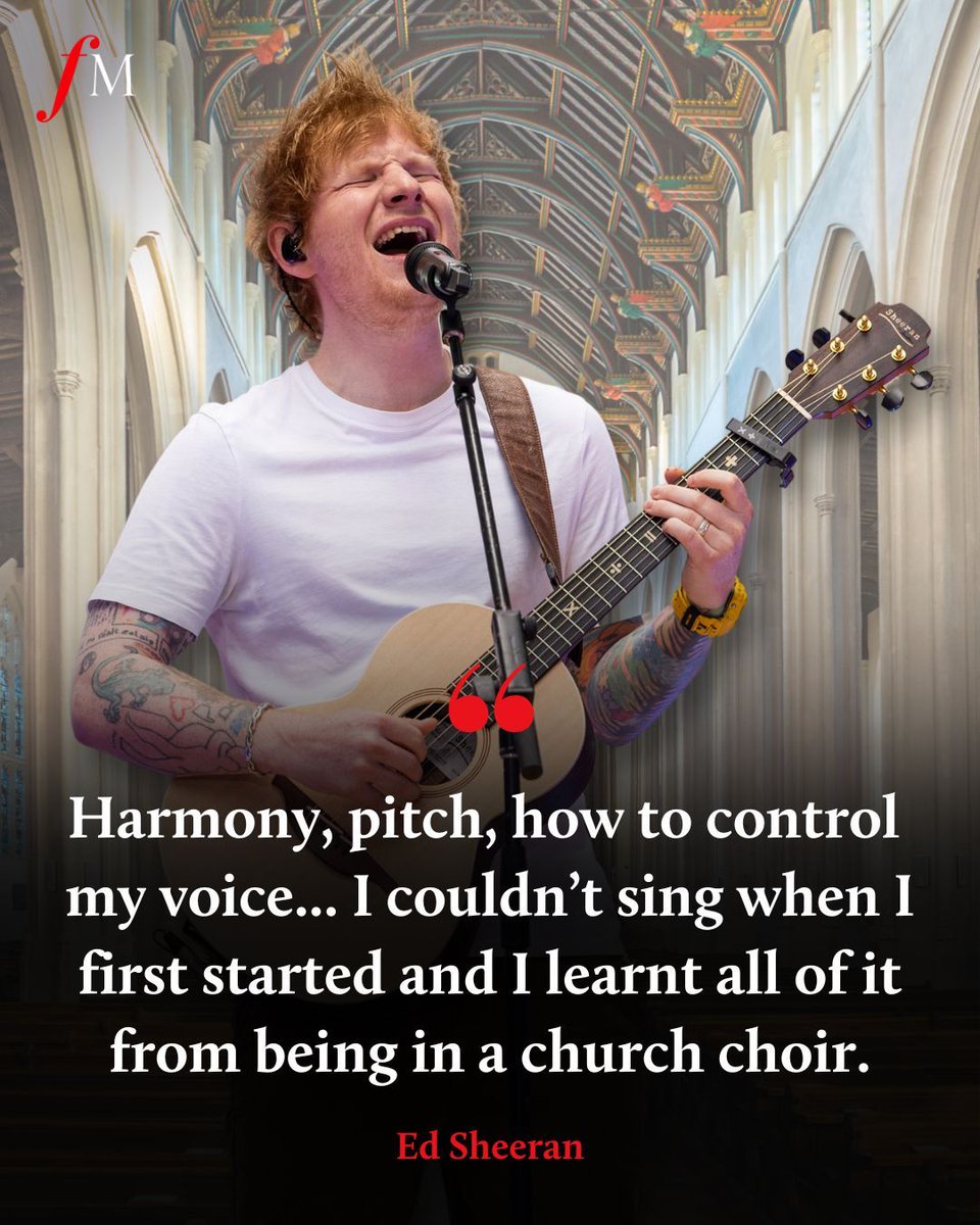 Why choirs are so important.

Singer-songwriter Ed Sheeran told @stmaryletower about his musical beginnings in a church choir, and his lasting love of choral singing. ❤️