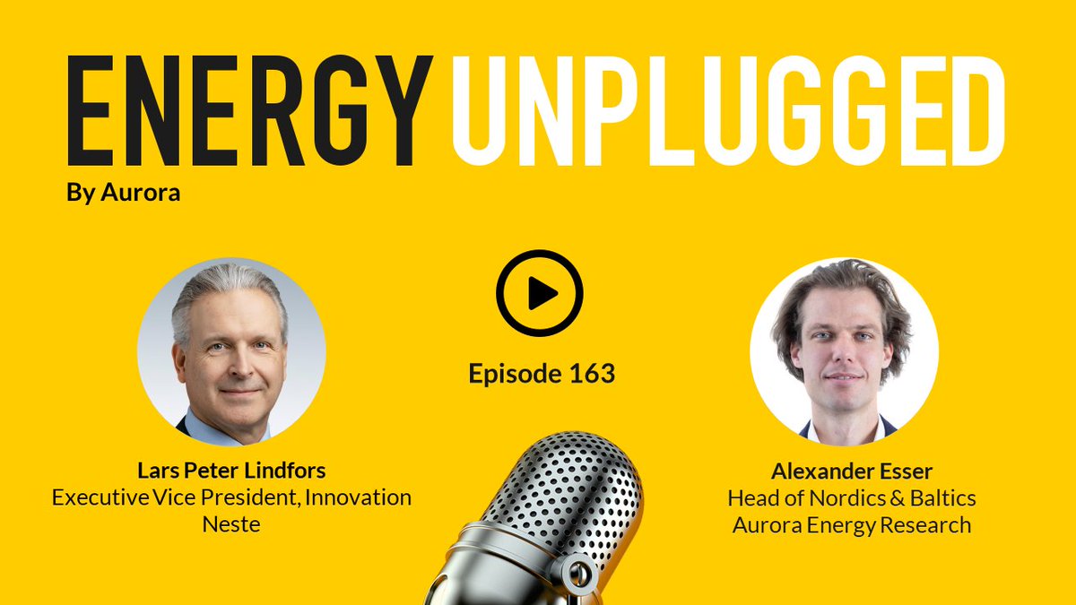 On this week's podcast episode, Lars Peter Lindfors, EVP, Innovation, <a href="/NesteGlobal/">Neste</a> joins <a href="/GerardEsser/">Alexander Esser</a>, our Nordics Market Lead discussing how oil refinery business can achieve a carbon neutral value chain by 2040. Listen here: auroraer.com/podcast/