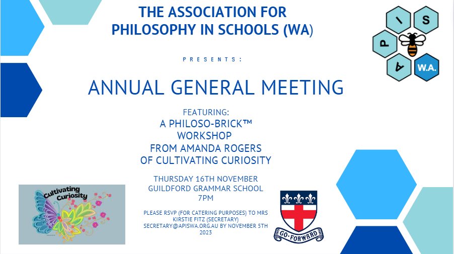 APIS - Association for Philosophy in Schools inc. (@apisinc) on Twitter photo Are you interested in Philosophy with children #P4C? Do you like LEGO? Want to know what happens when you do Philosophy through LEGO serious play? Come and join us at our AGM and enjoy an hour of thinking and fun led by <a href="/CulCuriosity/">Cultivating Curiosity</a> on World Philosophy Day. See you there..! Are you interested in Philosophy with children #P4C? Do you like LEGO? Want to know what happens when you do Philosophy through LEGO serious play? Come and join us at our AGM and enjoy an hour of thinking and fun led by <a href="/CulCuriosity/">Cultivating Curiosity</a> on World Philosophy Day. See you there..!