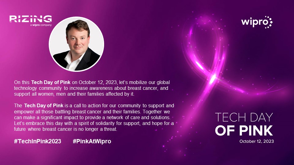 RizingCI's tweet image. Today is Tech Day of Pink. #Rizing and #Wipro, together with our #SAP #Technology ecosystem, pledge our support to women, men, and children impacted by #Breastcancer. #TechInPink #PinkatWipro #PinkatRizing