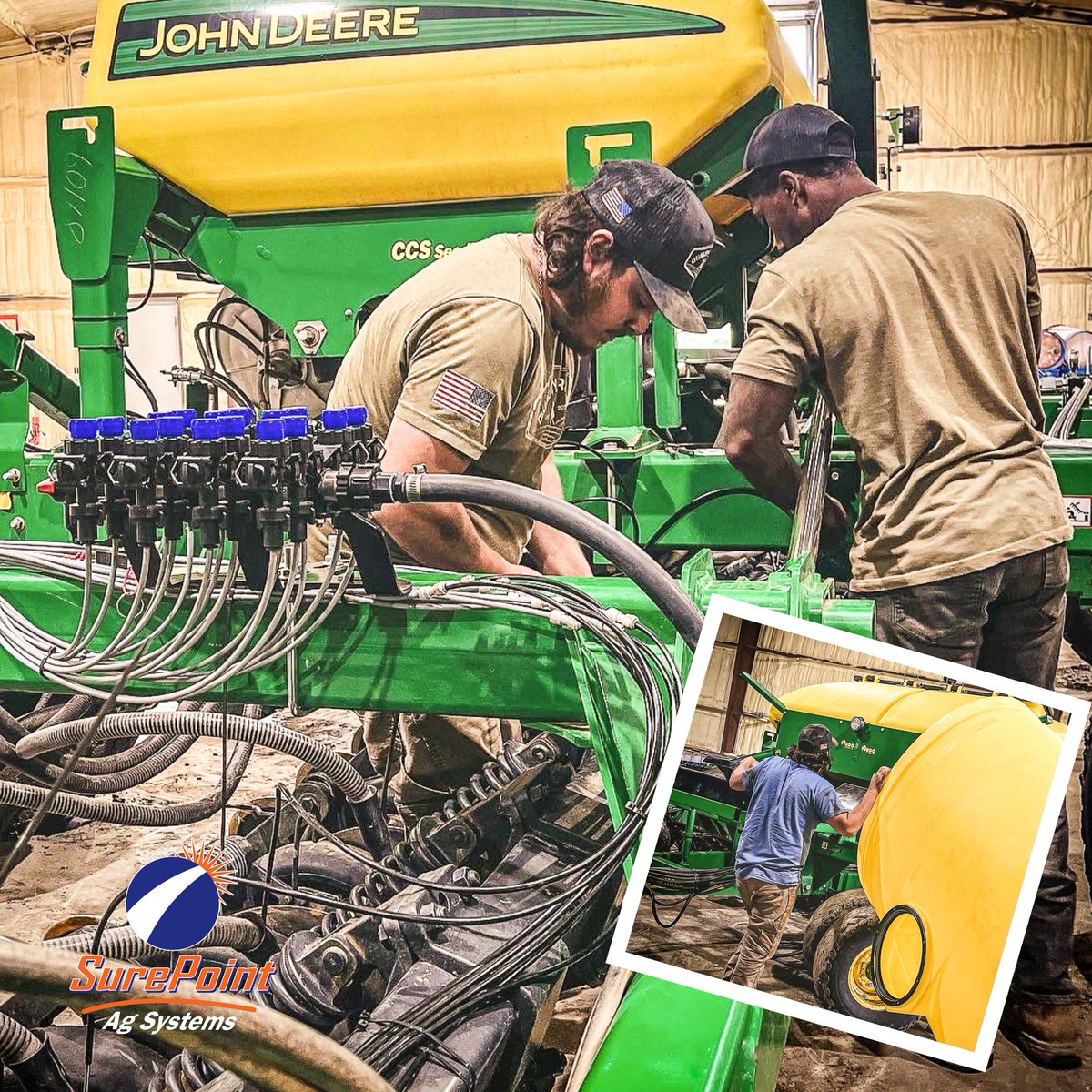 SurePointAg's tweet photo. πͺ Thank you to Quality Drills for the tag and the photos! Their team installed a #SurePointAg fertilizer application system on a John Deere CC 1690 in Pollock, SD. #SurePointAg #PrecisionAg #LiquidApplication #FertilizerApplication #FarmSmarter #EveryRowMatters #AgTwitter https://t.co/kp2OhIr0TR