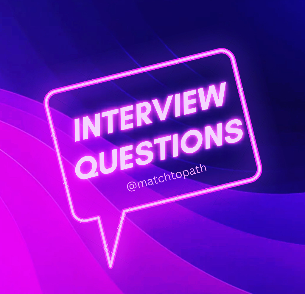 MatchToPath's tweet photo. Ready for interviews #pathmatch24? 
See our new post on high-yield practice Qs to ace your virtual interviews!
#path2path #PathTwitter #PathX #medstudenttwitter #pathology #residency

https://t.co/3d35HuRH5l https://t.co/K3J24YoVll