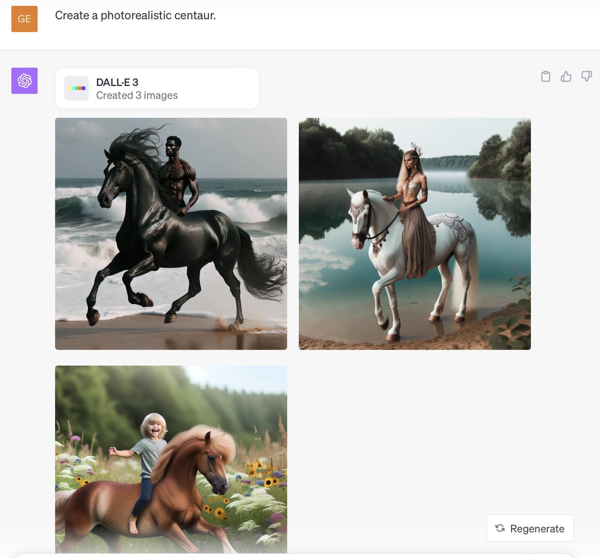 AI Update: AI still can't make images of centaurs.