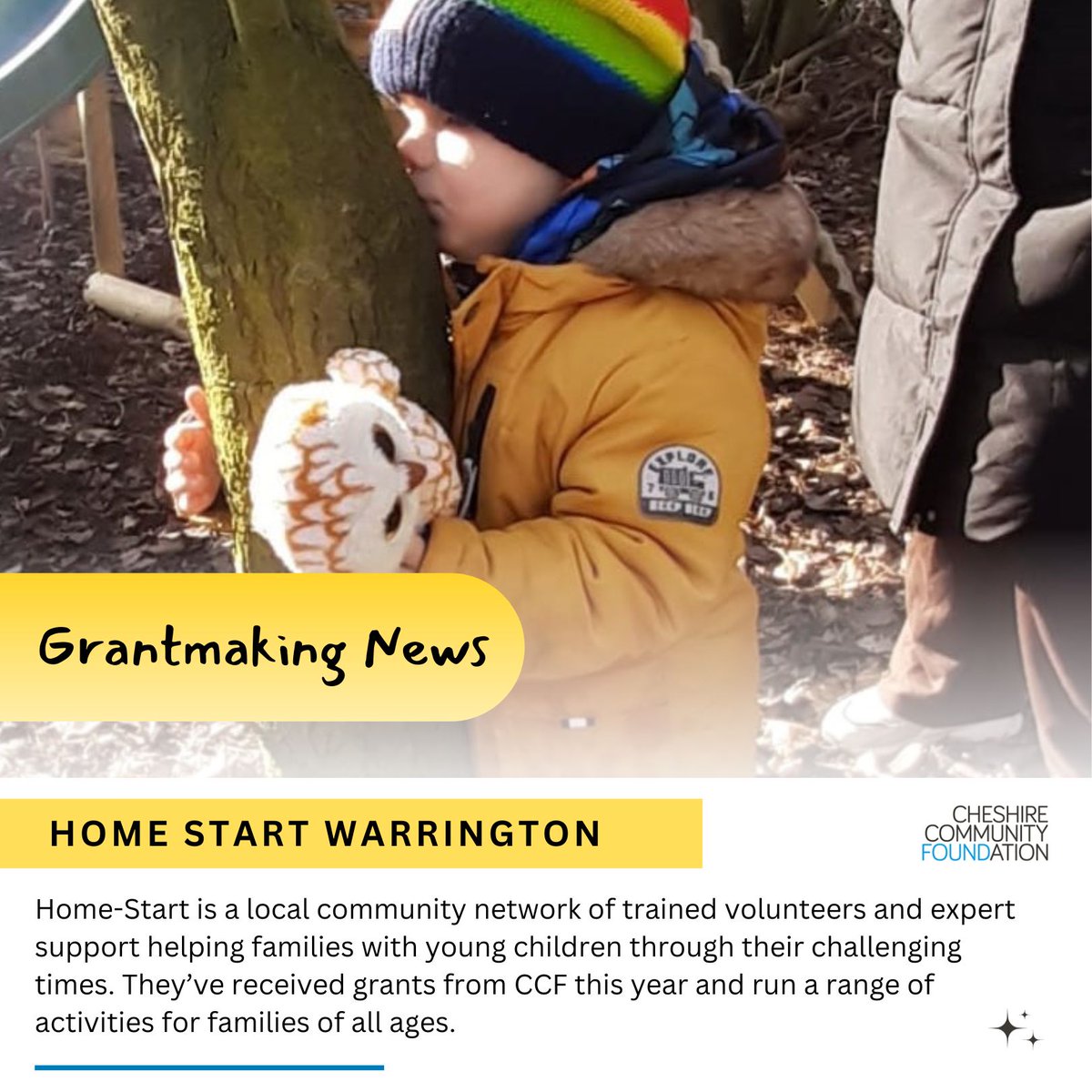 We’re proud to award grants to so many wonderful charities & organisations in Cheshire & Warrington. In the spotlight this week is Home Start Warrington…
