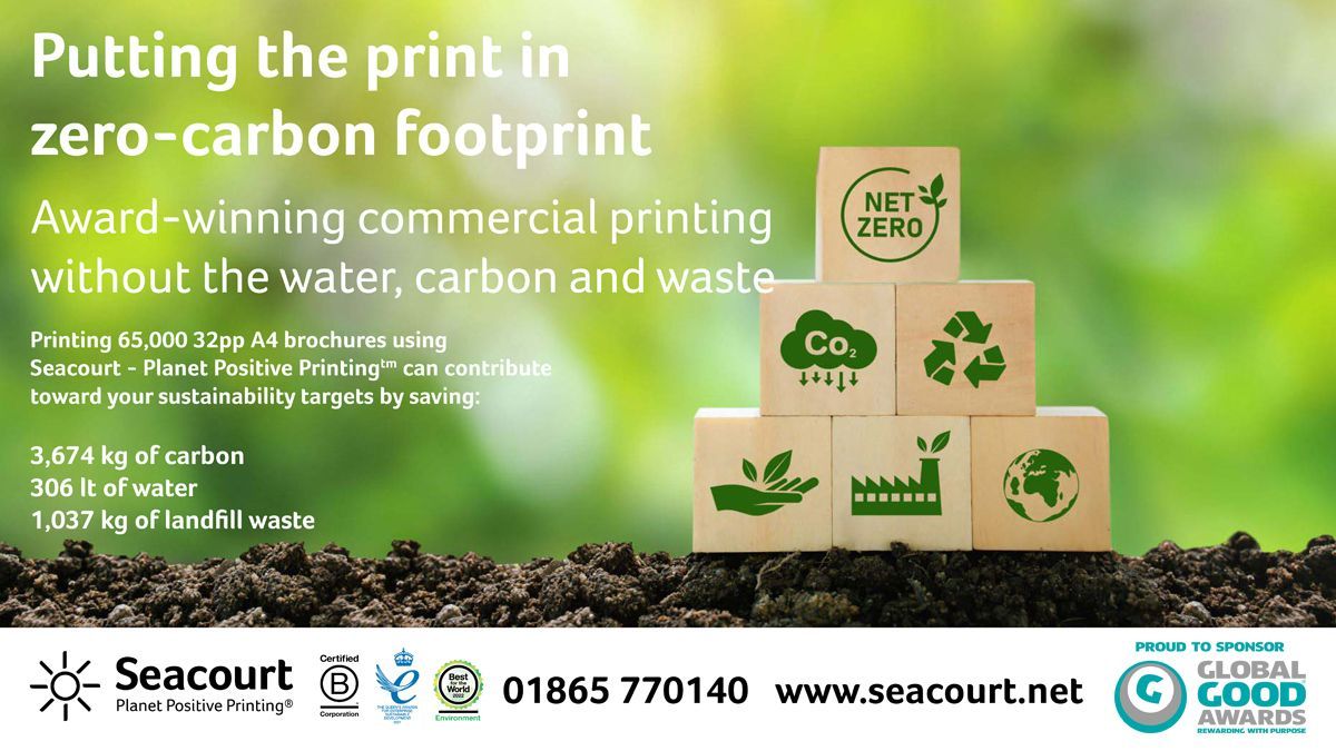 GlobalGoodAward's tweet photo. All our printed material for both the GGA’s + #PurposeSummit23 is supplied by @SeacourtLtd, the highest ranked B Corp printer or media company in the world 😮 What’s more, they’ve sent NOTHING to landfill since 2009, which might be the most awesome stat you read today! https://t.co/ky7ppgkboZ