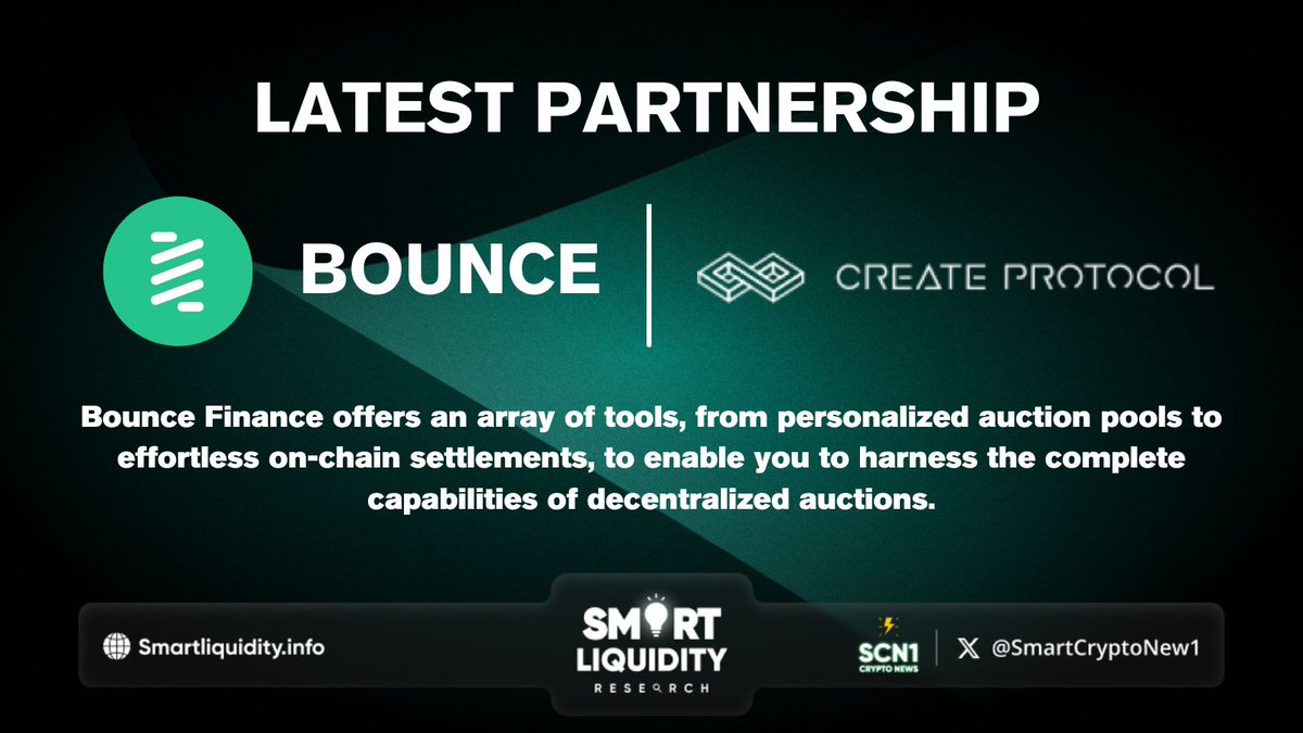 SmartCryptoNew1's tweet image. 💥 @CreateProtocol has announced partnership with @bounce_finance for its upcoming launchpad

💥 #CreateProtocol enables you to expedite your #dApp creation journey significantly, by utilizing the power of its ecosystem and decentralized AI advancements, you&apos;ll experience…