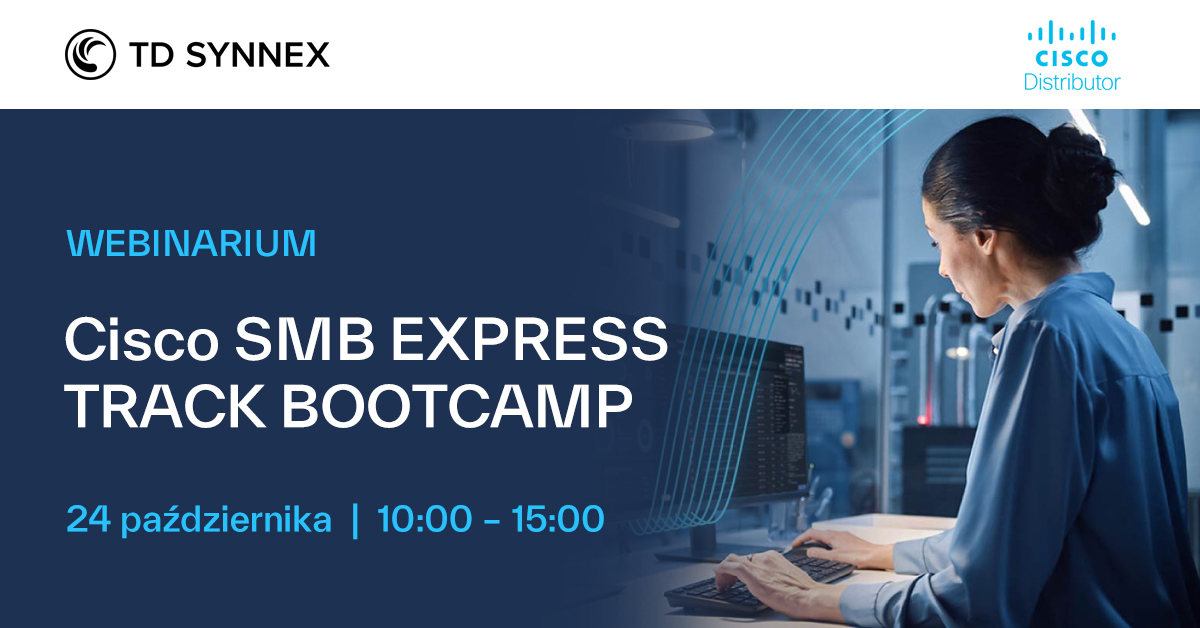 TDSYNNEXPL's tweet image. 🗓️ 24 października spotkaj się z nami na kursie online przygotowującym do specjalizacji #CiscoSMB Express Specialization, pozwalającym uzyskać certyfikat Cisco Certified #SelectPartner. Otwórz się na nowe możliwości! 

Szczegóły 👉 ms.spr.ly/60199trRl

#Cisco #SMBBootcamp