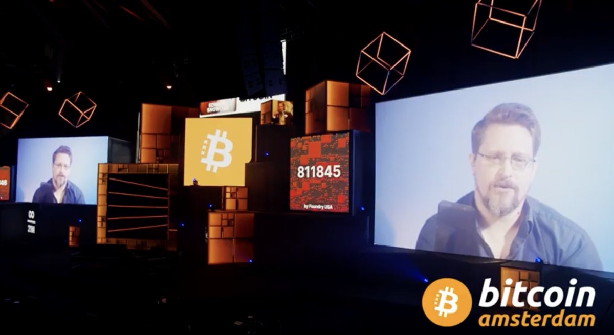 JUST IN - Edward Snowden says "#Bitcoin is set out to" take away power from the authoritarians ✊
