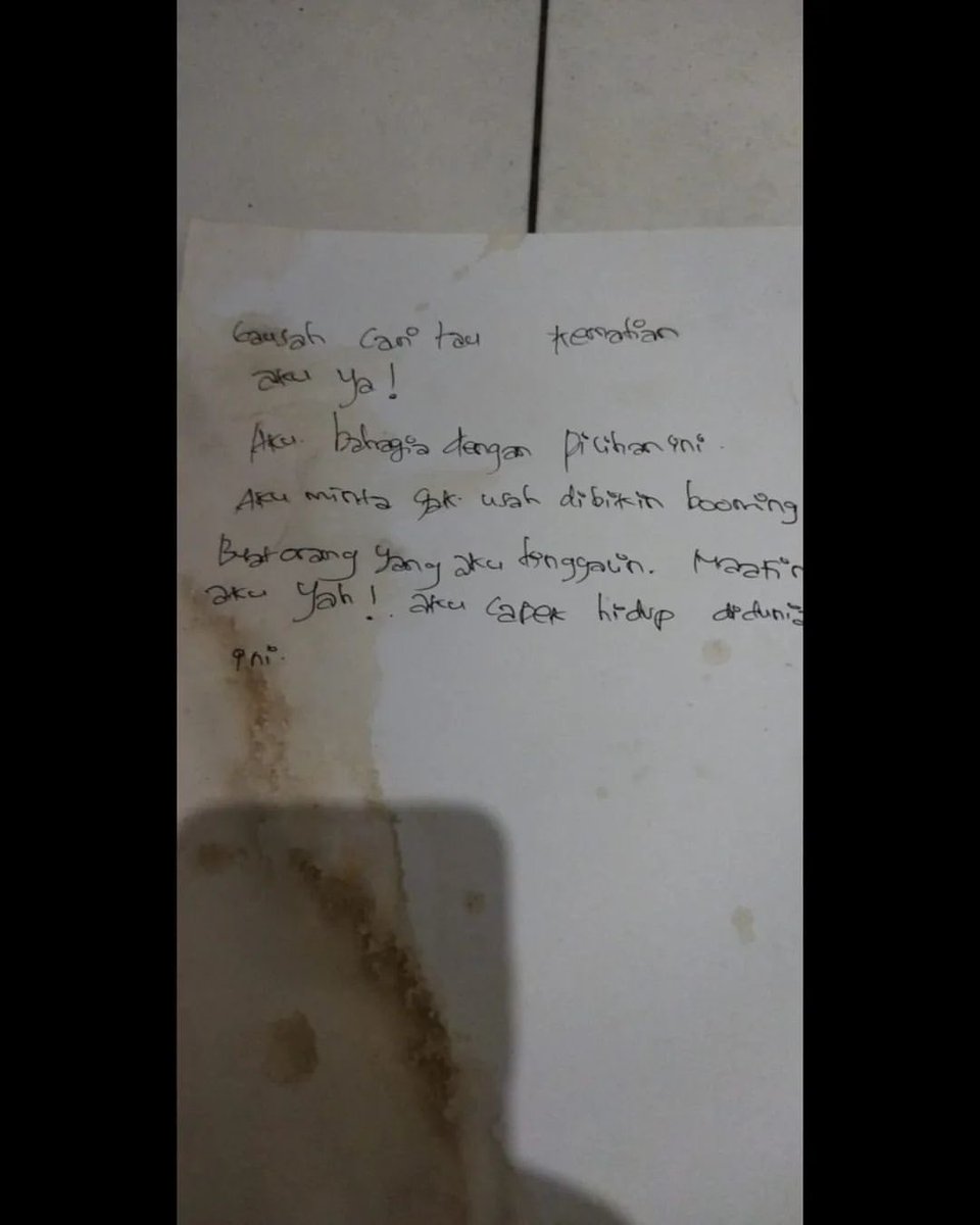 Ditujukan untuk Pacar, Begini Isi Surat Wasiat Mahasiswi Udinus Semarang yang Ditemukan meninggal di Kamar Kos