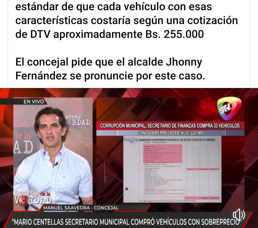 CelaLuzy's tweet photo. .@JFalcalde y el Secretario de Finanzas Mario Centellas,
compraron 3️⃣3️⃣ camionetas con un SOBREPRECIO DE 2️⃣5️⃣.0️⃣0️⃣0️⃣ BOLIVIANOS CADA UNA , Donde están los 8️⃣2️⃣5️⃣.0️⃣0️⃣0️⃣ Bs. DE SOBREPRECIO❓‼️
El gobierno municipal de #SantaCruz otra cueva de
ladrones ‼️#FueraTongo https://t.co/Aov243IqM6