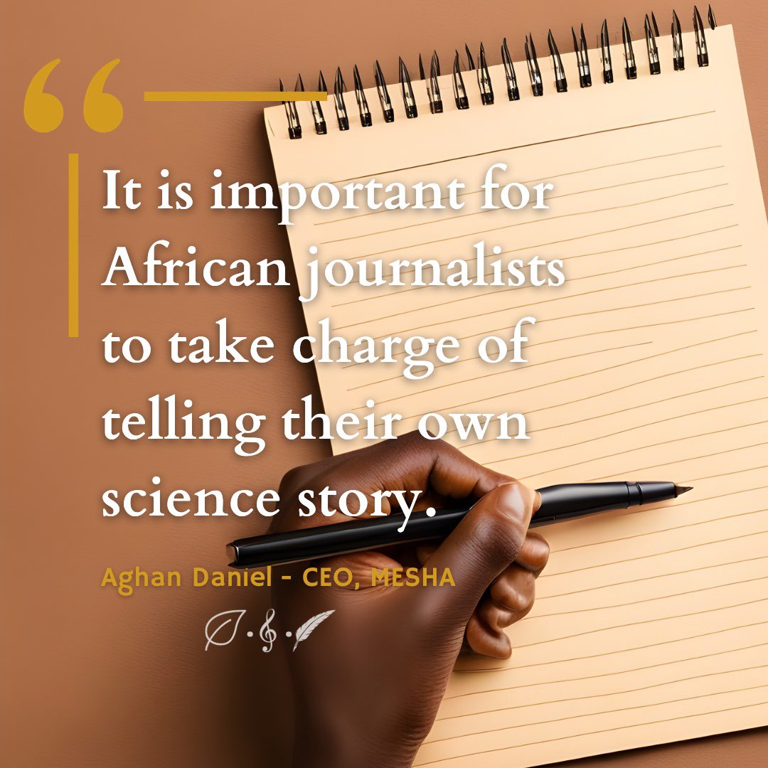 Daisy Love Nkirote (@nkirotedaisy) on Twitter photo African journalists should take charge of their own science story. -Aghan Daniel
#Africasciencejournalistscongress2023
<a href="/MeshaScience/">MESHA Science</a> African journalists should take charge of their own science story. -Aghan Daniel
#Africasciencejournalistscongress2023
<a href="/MeshaScience/">MESHA Science</a>