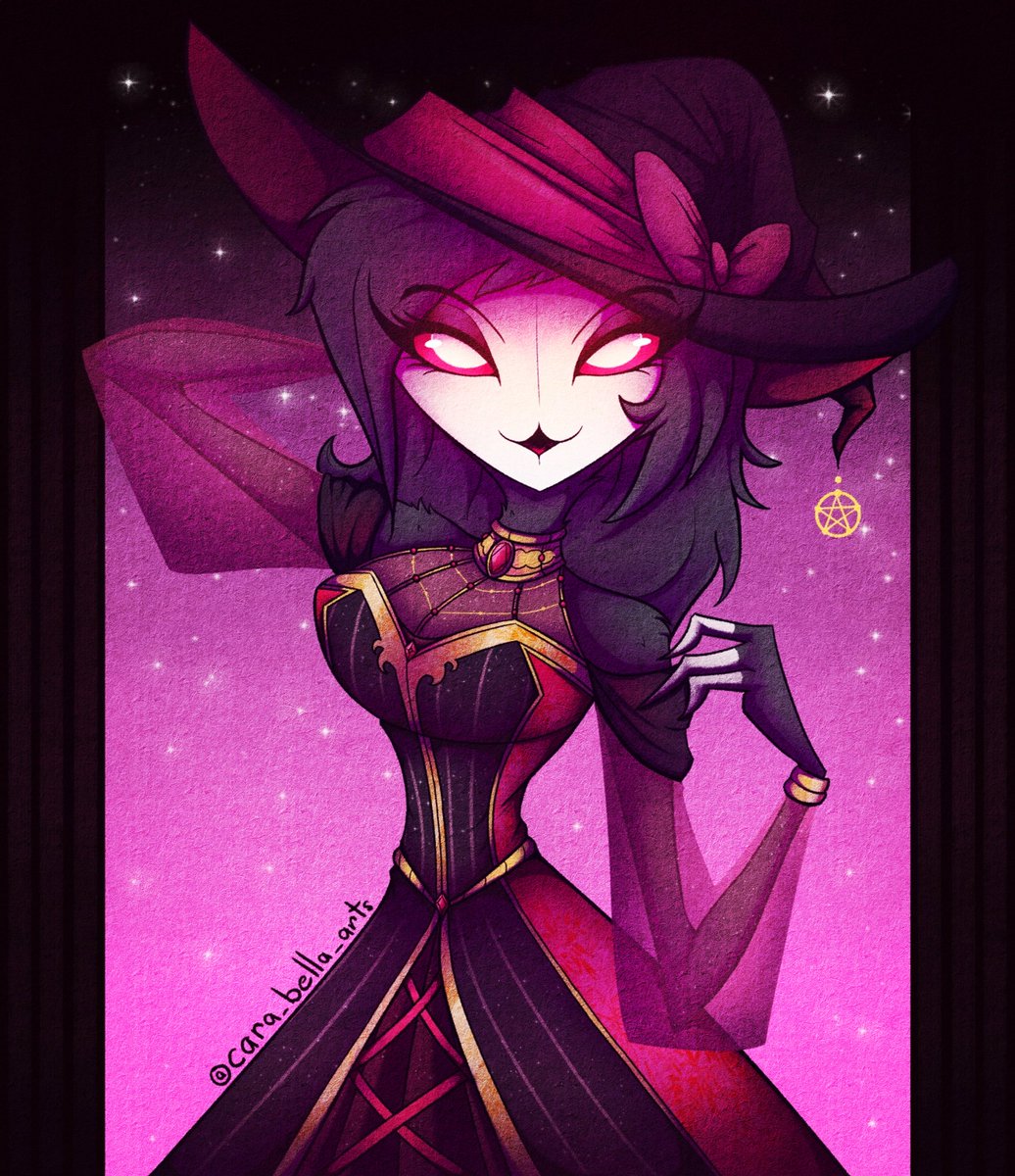 Witch Octavia
For #spookymonth 
#HelluvaBoss #HelluvaBossFanart #HelluvaBossOctavia