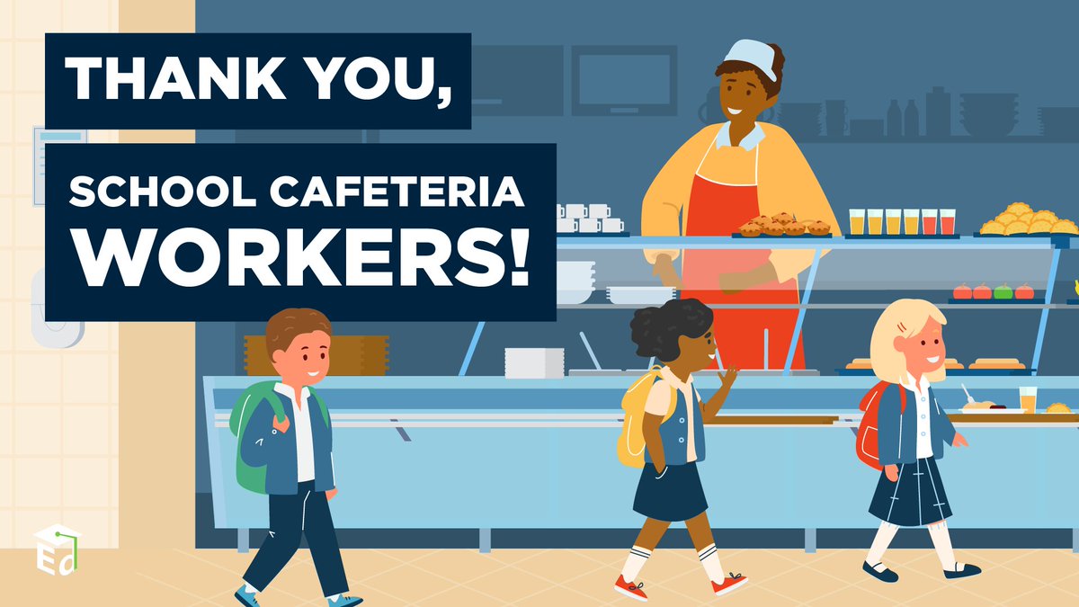 usedgov's tweet photo. Behind every school lunch is a dedicated group of food service professionals who make sure students are well-fed so they can learn their best.

To the cafeteria workers, menu planners, &amp; everyone supporting students' nutrition: Thank you!

#NationalSchoolLunchWeek #NSLW23 https://t.co/9ES0NoC7Lj
